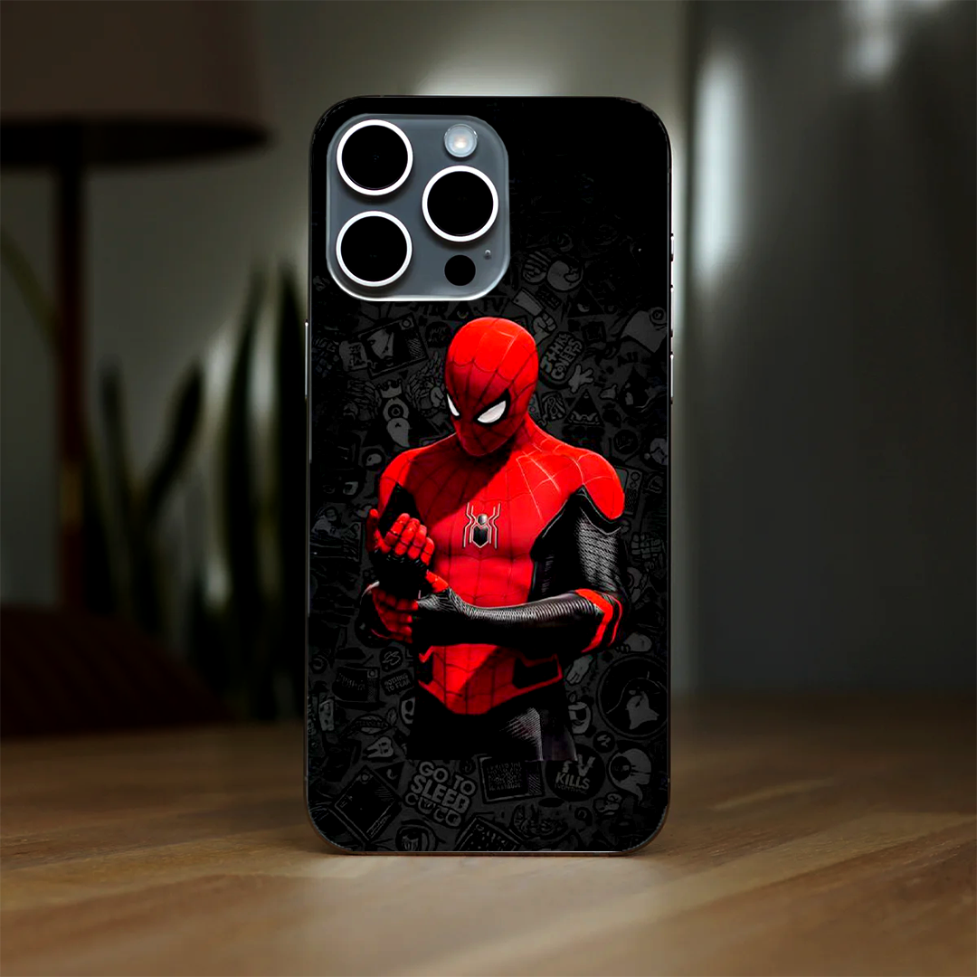 SpiderMan Black Background 3D Skin